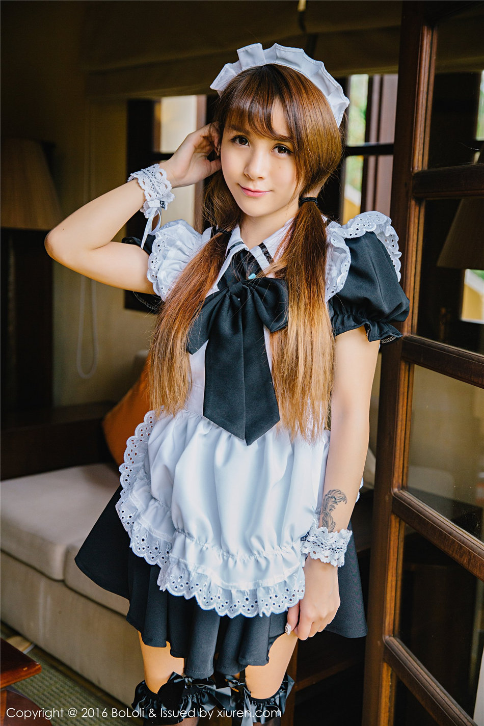 BOLOli波萝社大奶美女夏美酱女仆制服写真图片