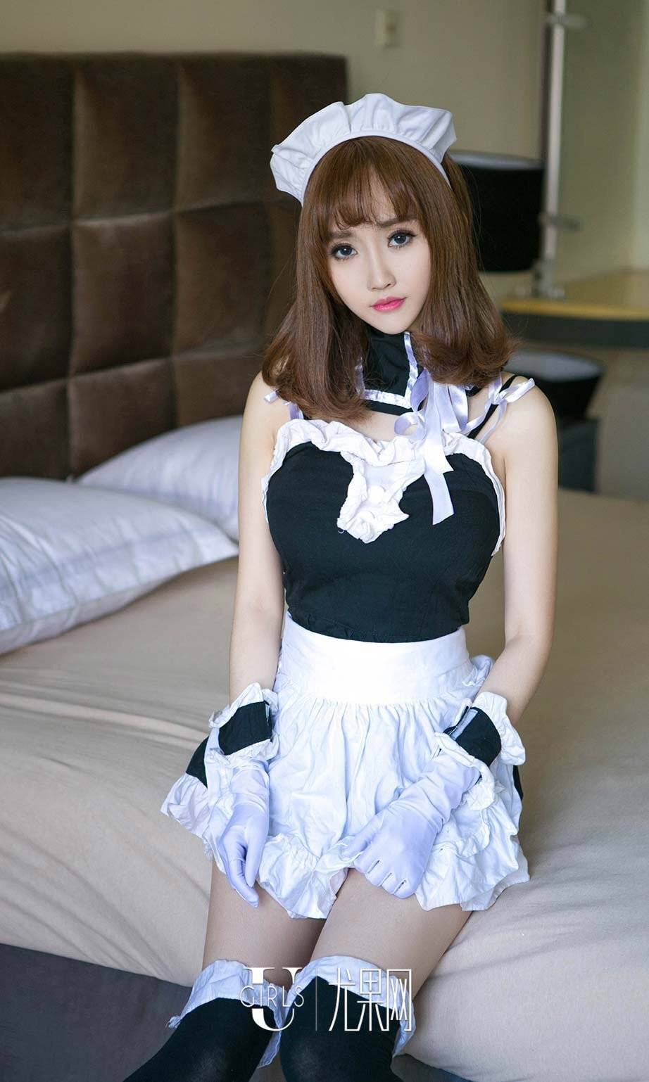 爱尤物美女猴小语角色扮演萝莉女仆制服诱惑