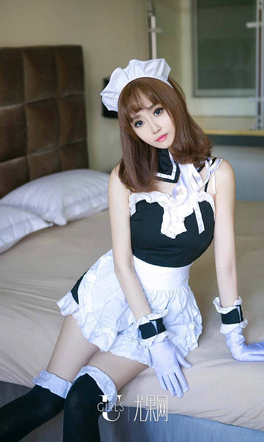 爱尤物美女猴小语角色扮演萝莉女仆制服诱惑